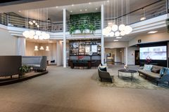 Dustins nya kontor i Nacka Strand