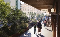 Visionsbild över fickparken på Fridhemsgatan