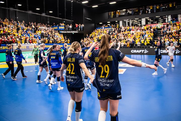 De svenska damerna återvänder till Brinova Arena i Karlskrona i april. Foto: Christoffer Borg Mattisson/Handbollslandslaget