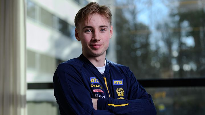 Felix Montebovi får mästerskapsdebutera. Foto: Simon Hastegård/Bildbyrån