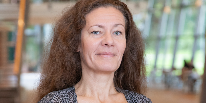 Anna Jungstrand är Sveriges första professor i sakprosa. Foto: Johannes Rydström, Linnéuniversitetet.