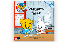 Omslag till Vattnets faser. En av böckerna i den nya bokserien Utforska med Bamse.