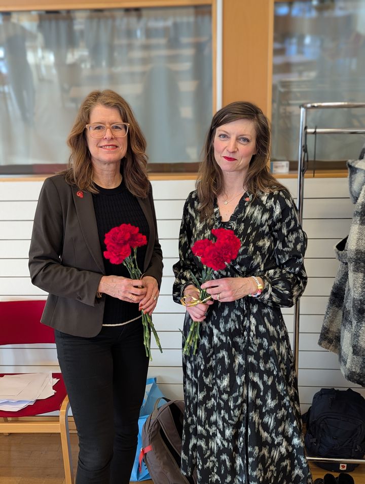 Carina Örgård (V) och Louise Jeppsson (V) besöker Partille, Lerum och Alingsås.