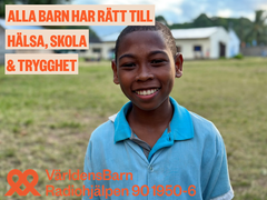 Skolpojken Ratelo i Madagaskar där Världens Barn stöttar ett WaterAid-projekt.