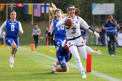 Bild från VM i flaggfotboll i Finland 2024.