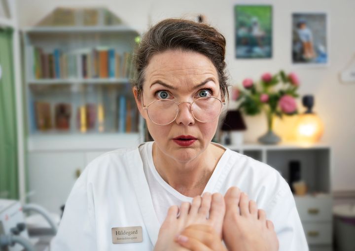 När strippklubben kom till byn, Riksteatern V26. I bild Anna Blomberg.