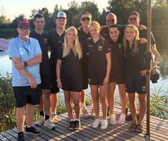 U-21 landslaget tillsammans med Anders Johansson, EM-domare och SVWF förbundsordförande