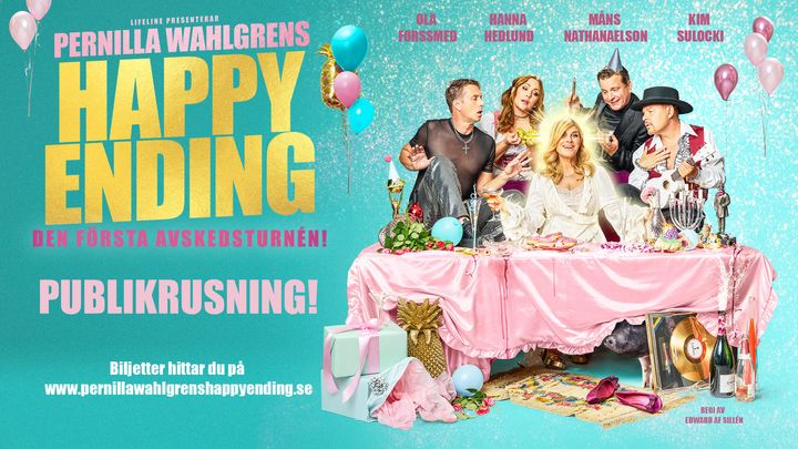 Pernilla Wahlgrens Happy Ending – Den första avskedsturnén har publikrusning!