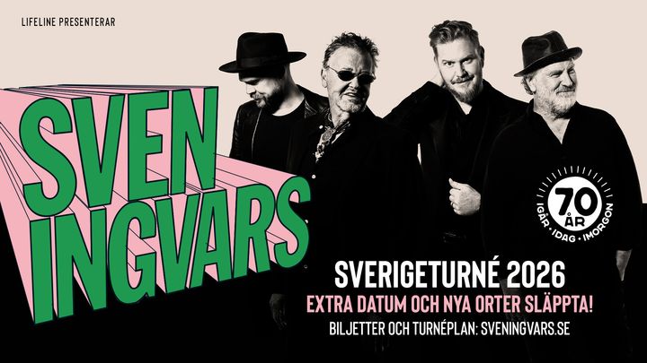 Nu släpps även en spelning på Rival i vår och höstturnén för Sven Ingvars 70-årsjubileum.