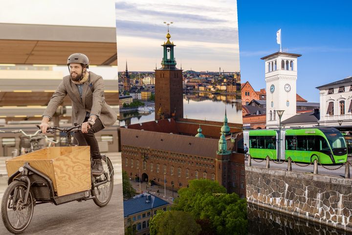 De tre finalisterna i WWFs internationella stadsutmaning är Uppsala, Stockholm och Malmö. Foto: Uppsala, Stockholm och Malmö.