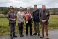 Prisceremonin i närvaro av Kronprincessan Victoria.