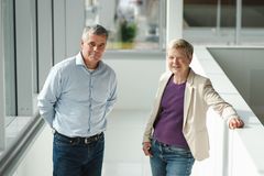 Konrad Stralka, VD BalticWaters och Åsa Domeij, hållbarhetschef Axfood. Fotograf: Elin Andersson