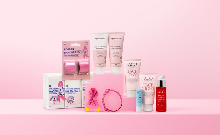 Rosa produkter hos Apotek Hjärtat