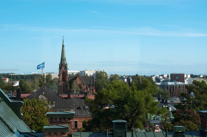 Vy över Umeå. Foto: Peter Steggo/Umeå kommun