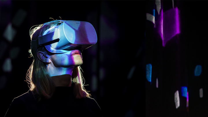 VR-upplevelse i Everybody Dance! på Scenkonstmuseet. Foto: Miki Anagrius