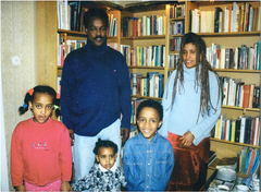Mr. Dawit Isaak with his family