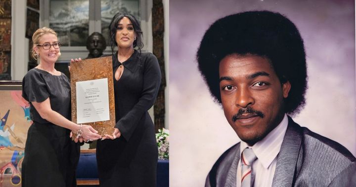 Photo text: The Edelstam Prize 2024 was awarded to Mr. Dawit Isaak for his outstanding courage and commitment to freedom of expression and human rights. As the world’s longest-held detained journalist, he has been imprisoned in Eritrea for 25 years and could not receive the prize in person; his daughter Betlehem Isaak accepted it on his behalf. Previous laureates include, among others, Mrs. Bahareh Hedayat from Iran (2012), Judge Juan Guzmán from Chile (2016), and Mrs. Li Wenzu from China (2018). Photo credit: Arne Hyckenberg / The Edelstam Foundation, Mr. Dawit Isaak, private.