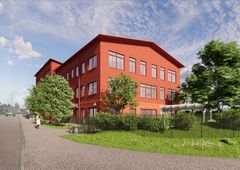 Illustration över hur nya Hälsans hus Mullsjö ska se ut.