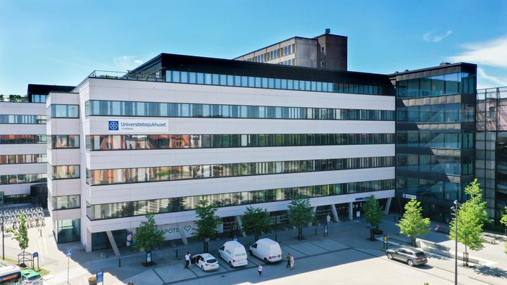 Bild från Norra entrén vid Universitetssjukhuset i Linköping