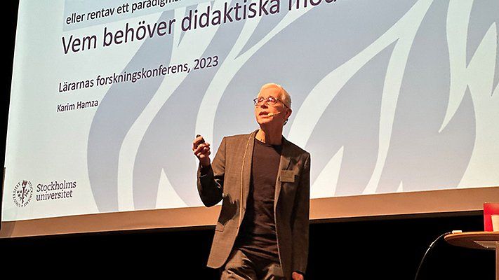 Karim Hamza var en av dagens huvudtalare och föreläste om Vem behöver didaktiska modeller?