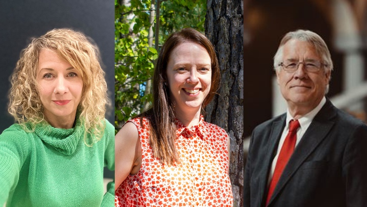 Från vänster: Marre Mayr (V), Åsa Lindhagen (MP) och Jan Valeskog (S)