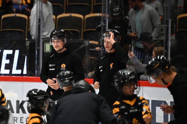 Stjernborg och Lindberg på isträning i Norsjö