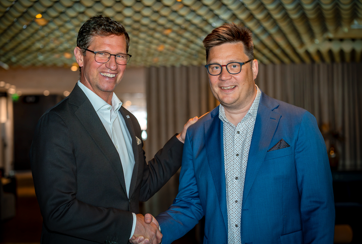 Henrik Johansson, vd Grant Thornton Sweden och Jonni Leporanta, vd Grant Thornton Finland