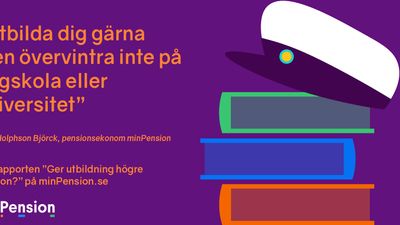 Ny rapport: Utbildning ger högre pension