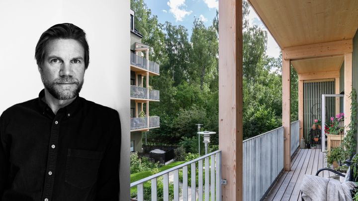 Rickard Stark på Okidoki Arkitekter samt pilotprojektet BRF Notuddsparken i Västerås med byggherre Bright living.