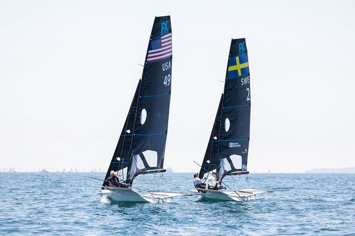 Vilma Boibeck och Ebba Berntsson vann i Los Angeles. Foto: Ty Baird