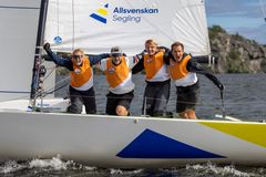 Stenungsund vann tredje deltävlingen i Allsvenskan Segling. Foto: Daniel Stenholm