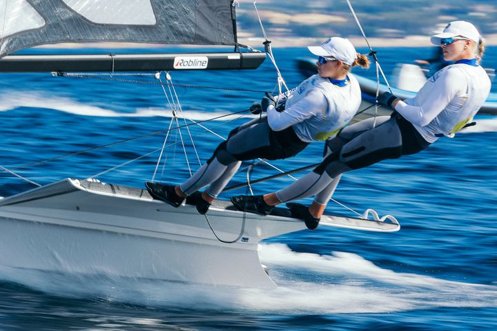 Vilma Bobeck och Ebba Berntsson. Foto: Sailing Energy
