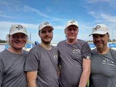 Från vänster: Petter Fielding, Casper Engman, Fredrik Härdén och Christer Engman. Foto: Karin Knigge