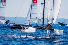 Emil Järudd/Hanna Jonsson i Hyeres. Foto: Sailing Energy