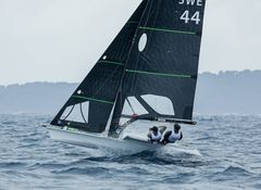 Marius Westerlind/Olle Aronsson jagar en pallplats i Hyeres. Foto: Sailing Energy