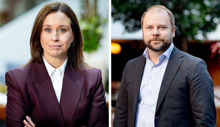 Anna Freij, förhandlingschef och Erik Haara, vd.