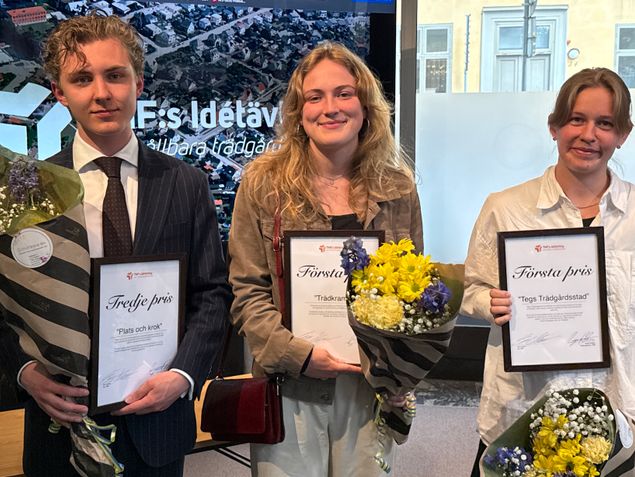 Dubbla förstapristagare i TMF:s studenttävling "Den hållbara trädgårdsstaden"