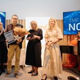 Fredrik Karlsson Peraldi, vd och grundare av Snêk, som mottog pris i kategorin "Teknisk innovation"