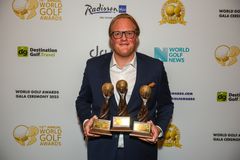 Erik Bengtsson representerade Golf Plaisir vid World Golf Awards i Abu Dhabi.