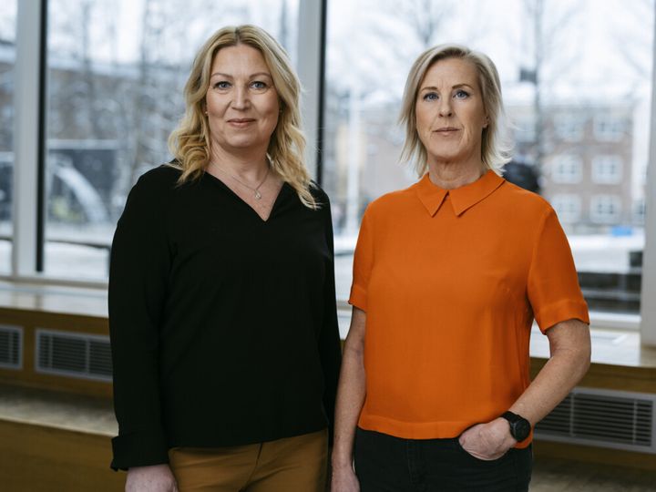 Johanna Jaara Åstrand och Åsa Fahlén, förbundsordförande Sveriges Lärare