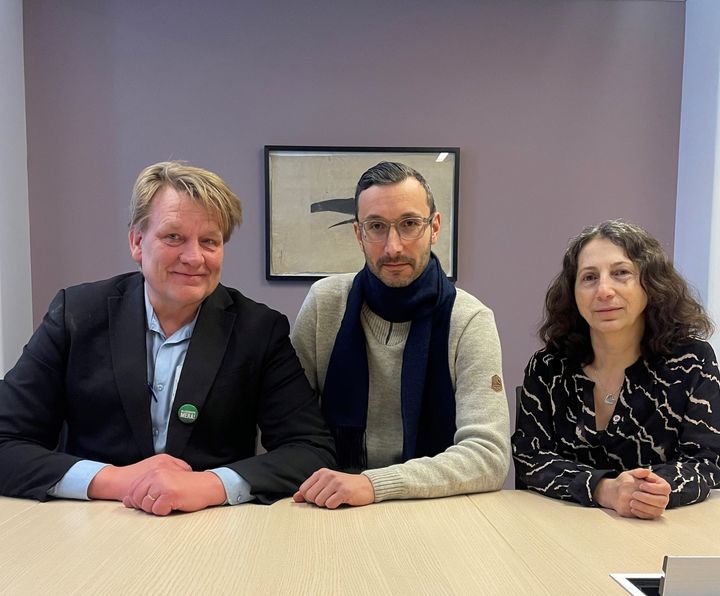 Göran Larsson (MP),  Can Altintasli (V), Soraya Zarza Lundberg (S)