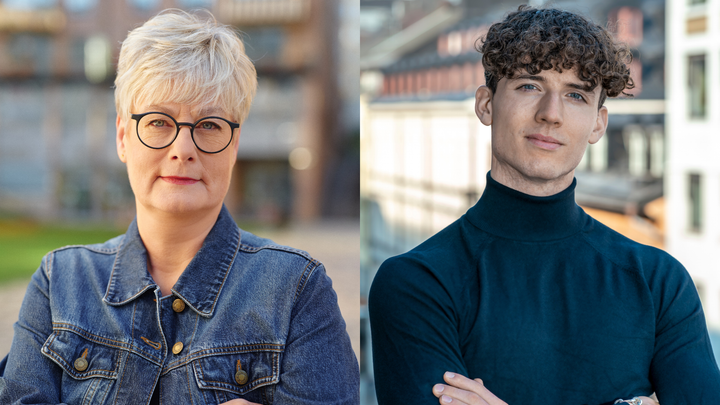 Marie Linder, förbundsordförande Hyresgästföreningen och Ola Palmgren, vice förbundsordförande Hyresgästföreningen