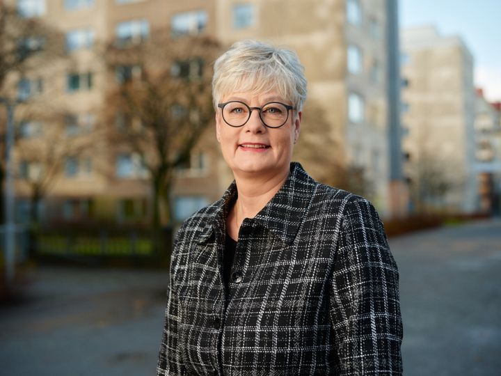 Hyresgästföreningens förbundsordförande Marie Linder. Foto Gabriel Liljevall