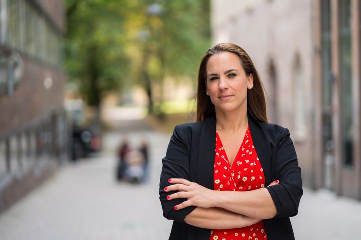 Hyresgästföreningens kommunikatör Johanna Lundmark. Foto Filippa Ländin