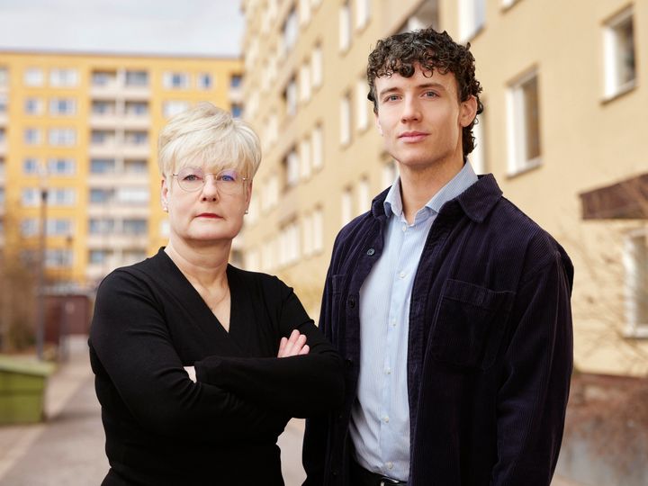 Marie Linder, förbundsordförande och Ola Palmgren, vice förbundsordförande Hyresgästföreningen.