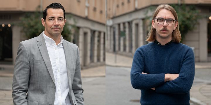 Benny Bendzovski, förhandlingschef på Hyresgästföreningen region södra Skåne. Joel Nordström, vice regionordförande för Hyresgästföreningen region södra Skåne.