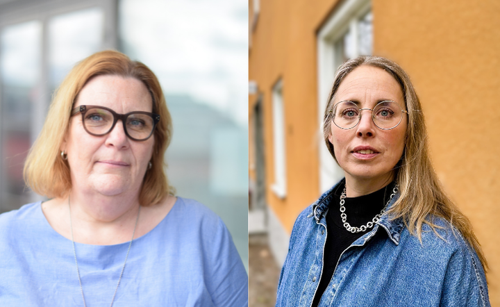 Susanne Sjöblom, ordförande Hyresgästföreningen region Stockholm och Veronica Eriksson, förhandlingschef Hyresgästföreningen region Stockholm. Bild: Hyresgästföreningen