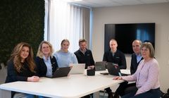 Styrgruppen för Jönköpingsmodellen, från vänster: Nawar Abdul Al (Hyresgästföreningen), Åsa Karlsson (Vätterhem), Angelica Karlsson (Hyresgästföreningen), Jonas Ahlstedt (Vätterhem), Daniel Gustavsson (Vätterhem), Raymond Paska (Vätterhem) och Brigitte Widell (Hyresgästföreningen)