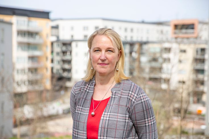 Profilbild på Ylva Jonsson Strömberg, som är ny generalsekreterare för Läkare Utan Gränser Sverige.