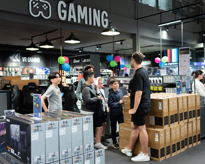 Gamingavdelning på Elgiganten. Foto: Aksel Örn Ekblom